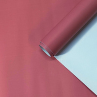 Пленка матовая двухсторонняя белый \ коралловый 58см*10м±5% 50мкр