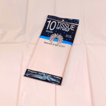 Бумага тишью 50*66 см Светло-розовый 10 листо/