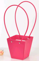 Пакет подарочный "Мастхэв", 12х8х12,5 см, фуксия