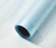 Пленка флористическая"Хрусталь" 120мкр 57см*7 ярд небесно-голубой