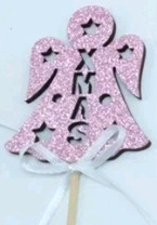 Фигурка декоративная Ангел с глиттером на палочке 34,5х6,3х7,5 см см розовый Фигурка декоративная Ангел с глиттером на палочке 34,5х6,3х7,5 см см розовый