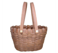 Корзина из бересты (секвойя) овал 20,5*13,5*13/25,5 см коричневый Корзина из бересты (секвойя) овал 20,5*13,5*13/25,5 см коричневый