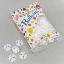 Розетки-зажимы для шариков (100 шт.) 4см Белый 1/80