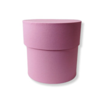Коробка круглая 10*10 .розовый