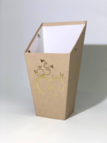 Трапеция со спинкой 210*120*70 с тиснением "Ты в моем сердце" кофе с молоком