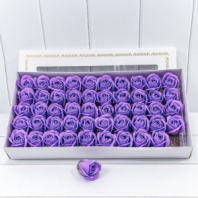 Декоративный цветок-мыло "Роза" класс А Тёмно-фиолетовый 5,5*4 50шт. 1/20 Декоративный цветок-мыло "Роза" класс А Тёмно-фиолетовый 5,5*4 50шт. 1/20