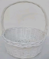 Корзина плетеная (ива) 35*35*13H*36НН, 1 шт., белый Корзина плетеная (ива) 35*35*13H*36НН, 1 шт., белый