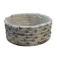 Кашпо деревянное 25H10, 1 шт., белый Кашпо деревянное 25H10, 1 шт., белый