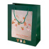 Пакет с окном "Merry Christmas" 32x26x12cm зеленый