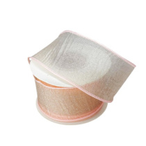 Лента органза  "Флер" 3,8см х10ярд персиковый