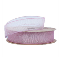 Лента органза "Жемчуг" 25mm*10 ярд пыльная роза Лента органза "Жемчуг" 25mm*10 ярд пыльная роза