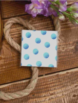 Карточка "Синий горошек" K99 (цена за 10 штук)