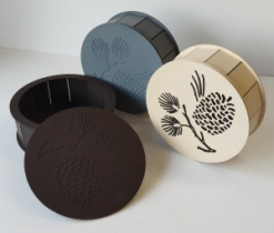 Декоративная круглая шкатулка (ХДФ) 210*80мм