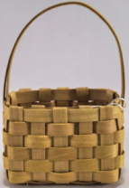 Корзина плетеная (секвойя), 9x5,5x6/13,5 см, 1 шт., натуральный