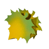 Декоративное кашпо "Кленовый лист" желто-зеленый Декоративное кашпо "Кленовый лист" желто-зеленый