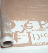 Пленка матовая с рисунком 50 мкр "Fashion" кофе с молоком 60см*10 ярд ± 5%