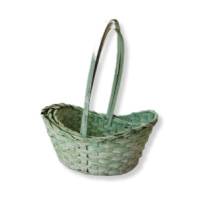 Набор корзин плетеный (бамбук) D26 D33 D30 3 шт св.зеленый