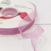 Лента Органза 1,5см*100ярд Пурпурный 1/13 1/52 Лента Органза 1,5см*100ярд Пурпурный 1/13 1/52