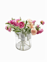 Акриловая ваза для цветов, диаметр 20см, высота 20см.