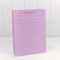Пакет подарочный "Квадраты" Сиреневый 32*45*15 210г 1/20 1/120 Пакет подарочный "Квадраты" Сиреневый 32*45*15 210г 1/20 1/120