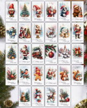 Набор карточек Новый год (28шт)