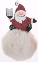 Декоративная подвеска Снеговик 12,5х8х8 см белый Декоративная подвеска Снеговик 12,5х8х8 см белый