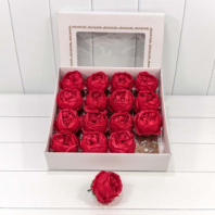 Декоративный цветок-мыло "Пион" Красный 8*8 16шт. 1/20 Декоративный цветок-мыло "Пион" Красный 8*8 16шт. 1/20