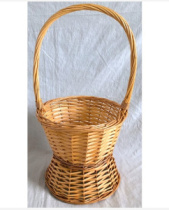 Корзина плетеная (ива), 30*30*23*50 см, 1 шт., натуральный