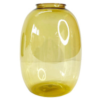 Акриловая ваза для цветов "Пузырь" диаметр 7cmx14.5, высота 20cm, цв. Кремовый