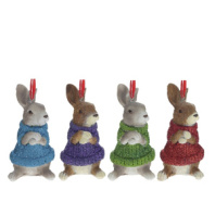 Украшение новогоднее "Кролик" L4 W4 H7,5 см 4в 781622