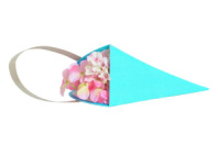 Конус треугольный с одной ручкой 300*200*90 .морская волна