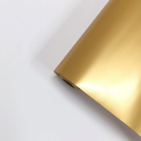 Пленка матовая двухсторонняя золото/белый 48см*10м±5% 65мкм