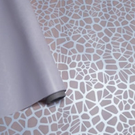 Матовая пленка двухсторонняя на втулке 50мкр "Мозайка" кофе с молоком/пудра 60см*10 ярд ± 5%