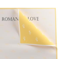 Упак. материал флористическая пленка "Влюбленность", 65 мкр, 58 см х 58 см.,20 листов/упак.,желтый Упак. материал флористическая пленка "Влюбленность", 65 мкр, 58 см х 58 см.,20 листов/упак.,желтый