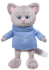 Мягкая игрушка котик Грей в свитере 25см 