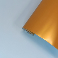 Пленка матовая двухсторонняя золото/небесно голубой 48см*10м±5% 65мкм