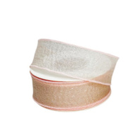 Лента органза "Флер" 2,5см х10ярд персиковый Лента органза "Флер" 2,5см х10ярд персиковый