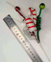 Ветка декоративная с леденцом 20 см Ветка декоративная с леденцом 20 см