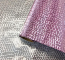 Пленка блестящая "Чешуя змеи" 50см 5м, розовый