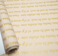 Полипленка матовая 80 мкр 60 см*8 м "Маленький принц" нежно-розовый/золото