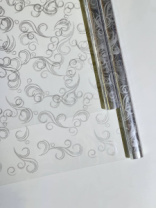 Пленка Завитки серебро 70см*10ярд ± 5% Пленка Завитки серебро 70см*10ярд ± 5%