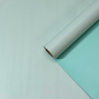 Пленка матовая двухсторонняя тиффани/серо-голубой 58см*10м±5% 65мкм