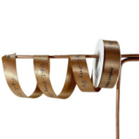 Лента атласная двухсторонняя "Happy Day" 2,5см 20ярд коричневый Лента атласная двухсторонняя "Happy Day" 2,5см 20ярд коричневый