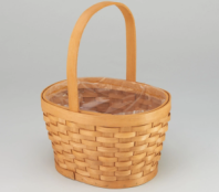 Корзина плетеная (секвойя), 24,5х19х14/30 см, 1 шт., коричневый Корзина плетеная (секвойя), 24,5х19х14/30 см, 1 шт., коричневый