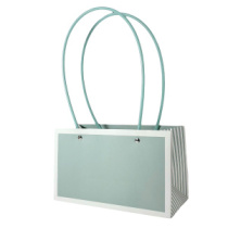 Пакет матовый "Мастхэв стайл" прямоугольный 22*10*13см тиффани лайт/белый