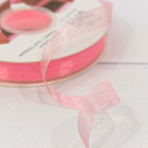 Лента Органза 1,5см*100ярд Ярко-розовый 1/13 1/52