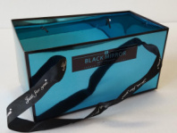 Пластиковая сумка "Mirror" 12*12*23 см цв. Тиффани Пластиковая сумка "Mirror" 12*12*23 см цв. Тиффани