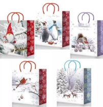 Пакет подарочный ламинированный (324*445*102)НГ 551/552/553/554/555 XL 