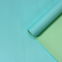 Пленка матовая двухсторонняя салатовый/светлая лазурь 58см*10м±5% 65мкм