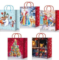 Пакет подарочный ламинированный (264*327*136 390/391/392/393/394 mix L